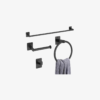 Matte Black Bathroom Accessories Set